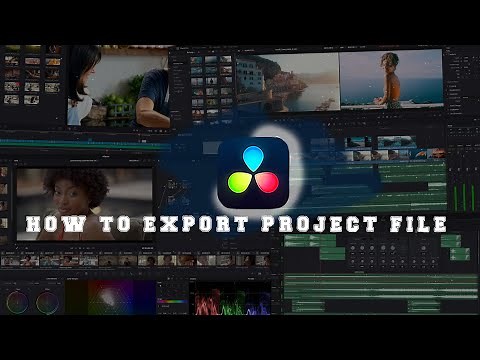 How to export a project file (.drp) in Davinci Resolve 18?