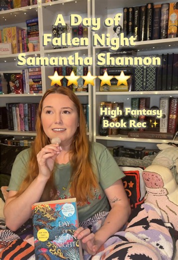 A Day of Fallen Night is by far one of the best books I have read this year. A beautiful fantasy novel that focuses on it’s women, their relationships and their power 5⭐️ #booktok #bookrec #samanthashannon #prioryoftheorangetree #fantasybookrecs
