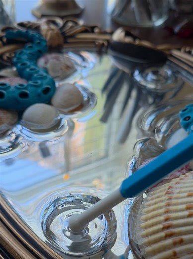 Handcrafted Turquoise Kraken Art: A Polymer Clay Delight