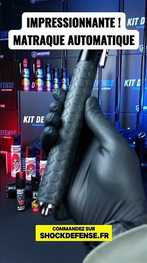 🔞Matraque télescopique à ouverture automatique ! 52cm en acier trempé
