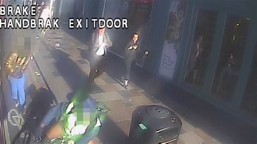 Cyclist hit by passenger getting off bus