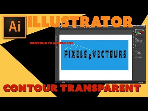 Illustrator - Astuces - Contour transparent