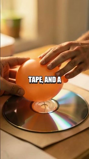 Balloon Hovercraft at Home A Simple CD Science Trick