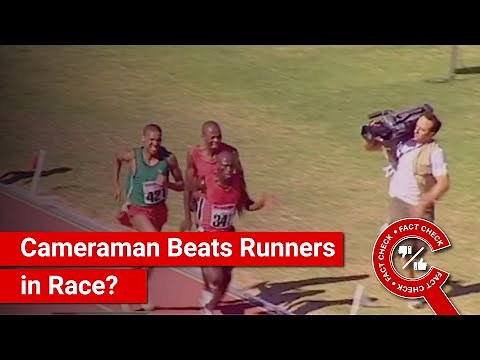 FACT CHECK: Runners Surprised to See Cameraman Beat Them in Race?