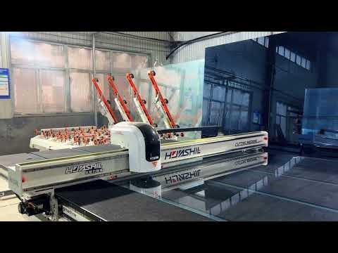 Automatic Glass Cutting Line with Storage System | Full Process