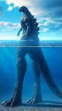 How Dose Godzilla Stand In Monsterverse Middle Of The Ocean: #godzilla #monsterverse #shorts