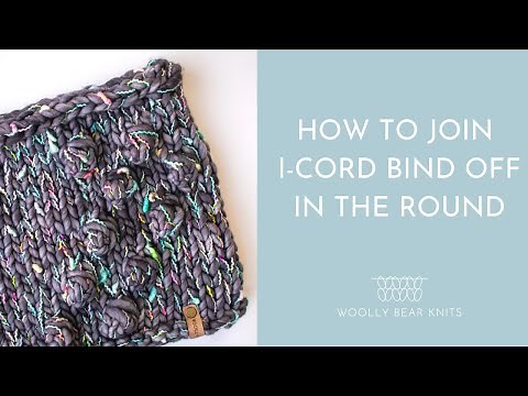 How to Join I-Cord Bind Off in the Round