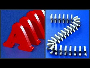 ABC SONG | Alphabet Song & 26 Letters falling Dominoes Videos English Падаюче доміно Англ. алфавіт