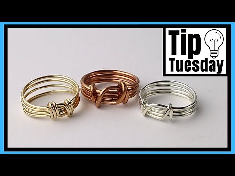Easy Men's Unisex Wire Ring Tutorial
