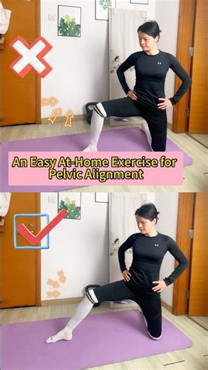 4 Sets of 20 Reps a Day This Home Exercise Helps Improve Pelvic Alignment #athomeworkout