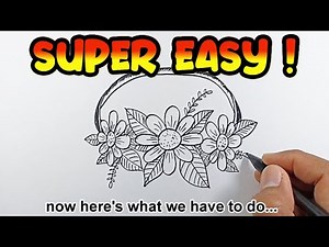 How to draw a flower crown | Super Simple Drawings