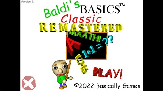 Baldi Is a Plush Cute:)- Baldi's Basics Classic Remastered Mod (BBCR   Mod Menu)