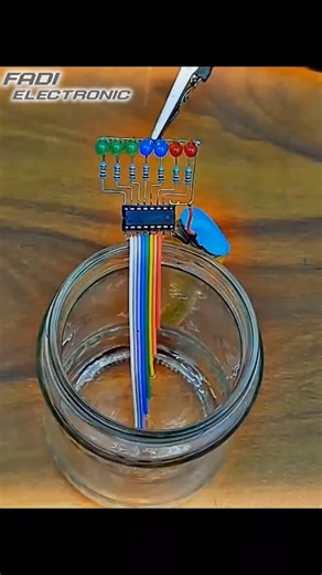 Water level Indicator Using LM2003 #dontforgettosubscribe #ledlights #project #electronic