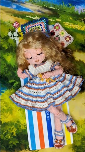 #stopmotion Amigurumi doll stop motion
