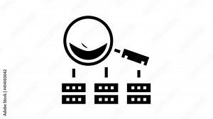 Ssh, Sftp File Transfer Protocol Icon Animation Security And Protection Data Server And Information, Network Folder And Sftp File