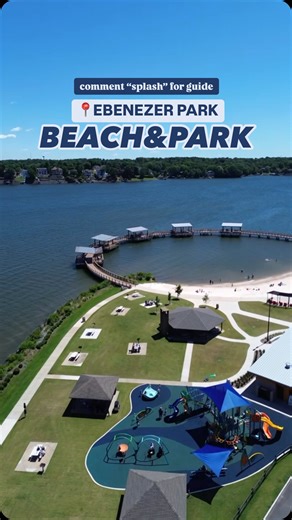 Ebenezer Park now open in @visityorkcountysc: 📍4490 Boatshore Rd, Rock Hill, SC 29732 — about 30 miles south of Charlotte. 🎟️ York Resident: Adult: $3 | Child (6–16): $1 | 5 & under: Free 🎟️ Non-York Resident: Adult: $6 | Child (6–16): $4 | 5 & under: Free 🏖️ Beach Sandy beach Lounge chairs Boardwalk with swings 🛝 Playground (Best for kids 5–12) 🔹Rubber ground cover 🔸3 slides 🧗Rock wall, climbing nets, balancing ropes & merry-go-round ♿️ADA features like rubber ground cover, musical inst