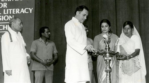 A controversy raged in Tamil Nadu in mid-1980s over three-language formula