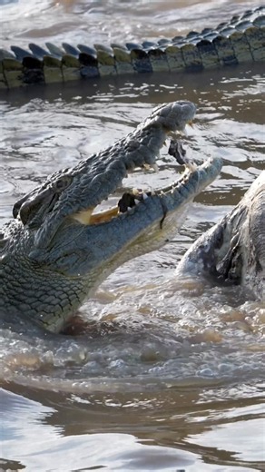 Nile Crocodile feeding on a hippo carcass | Masai Mara