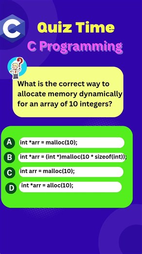 C Programming #cprogramming #computerscience #ctutorials #c #cforbeginners #mcqs #quiz #pointersinc