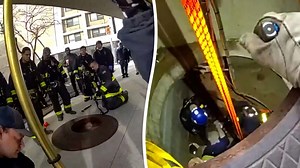 Worker rescued after falling 30 feet down manhole in NYC