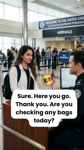 Speaking English at Airport Check In #english #learnenglish #shorts