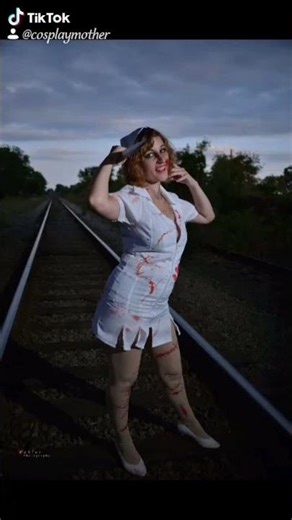 Nurse Psych Ward, a character I created a few years back. #canadiancosplayer #fakeknife #halloween