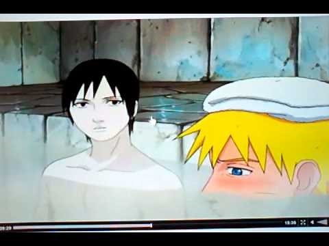 Sai and Naruto Hot spring Balls Scene