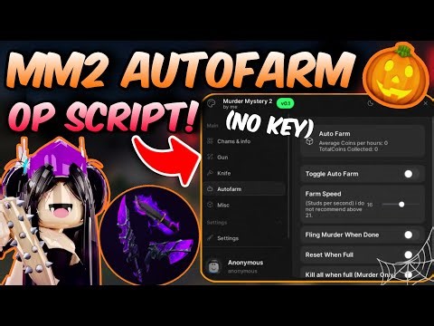 👻MM2 SCRIPT 👻│NO KEY, AUTOFARM, PASTEBIN │🎃HALLOWEEN UPDATE 2025 🎃