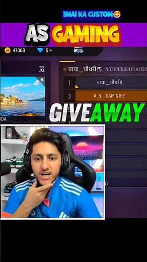 AS Gaming भाई ke giveaway वाले custom में ye kya हो gaya यार🤩#shorts