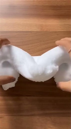 White Snow Fizz Slime Crushing ❄️✨