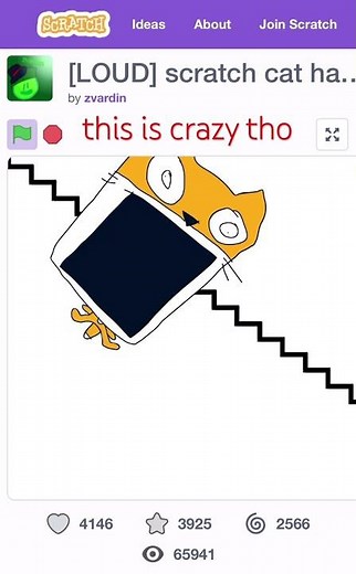 Scratch cat falls down the stairs #memes #viral #fyp #fypシ゚viral #fypage #funny #funny #scratch