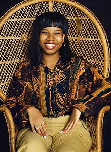 Backspin Chronicles: Peacock Wicker Chair Polaroids- Before filters and phone cams, there was the throne—the peacock chair. She sat tall, unbothered, laced in gold and glory. Polaroids didn’t capture her style—they documented her era. Every pose was a proclamation: beauty, power, presence. And that wicker? It held stories.#BackspinChronicles #PeacockPolaroids #PolaroidQueens #WickerThrone #80sStyle #90sVibes #FlashbackFlyness #BlackGirlMagic #ThrowbackElegance | Ron Lawrence