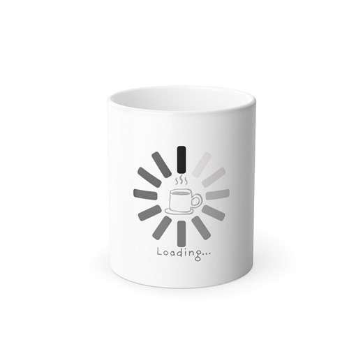 Loading Icon Coffee Mug 11oz | Color Morphing Heat Sensitive Mug - Etsy