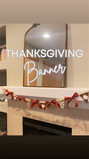 Going for “Anthro vibes” but on a felt-and-twine budget ✨🥧🎀💁‍♀️ DIY THANKSGIVING BANNER 🥧🦃🍁 This one might just be my favorite yet — it’s cozy, festive, and cost me less than $10 to make! 🎀 All you need is felt, ribbon, and twine (and maybe a little patience 😉). So simple and so cute on a mantle or shelf — tag me if you make it! 🧡 #mom #momlife #craftymom #diymom #diydecor #diycraft #momcraft #thanksgivingcraft #craftnight #funmom #diygarland #diynight #fallcraft #momtime #girlsnight #g