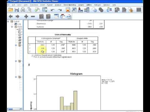 SPSS Testing Normality