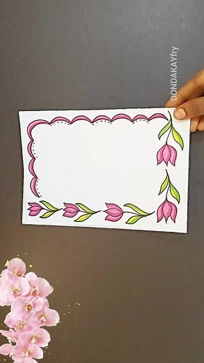 Quick and easy project work design borders|Simple project border designs|Project work design borders