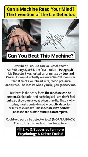 "Can a Machine Really Detect Lies? The First Lie Detector Trial | February 2, 1935"