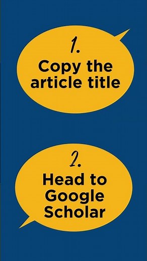 Searching for Articles on Google Scholar