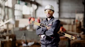 Adult Engineer Helmet Holds His Hands 库存影片视频（100% 免版税）27385180 | Shutterstock