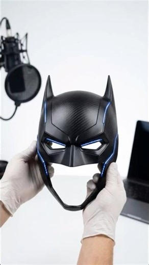 Ultra Realistic Carbon Fiber Batman Tech Mask ASMR | 4k sounds #Shorts#batman #trend #ASMR #asmr