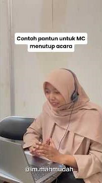 Contoh pantun untuk MC menutup acara🤗#mc #teksmc #masterofceremony #pantun #mcsemiformal #moderator