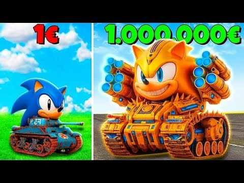De 1$ à 1000000$ : le tank SONIC ultime dans GTA 5 ! (mod Sonic le film)