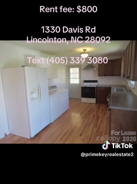 Charming 3-Bedroom Brick Home on the West Side of Lincolnton! Conveniently located just minutes from lovable downtown Lincolnton, this home offers an easy commute to the Charlotte metro and Hickory areas. With over 1,275 square feet of living space, the home features a spacious den with a cozy fireplace—perfect for relaxing evenings—along with a dining area and a kitchen offering ample cabinet storage and included appliances, ideal for both everyday living and entertaining. The bedrooms are situ