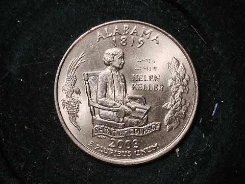 2003-P State Quarter: Alabama (Mintage 225 Million)