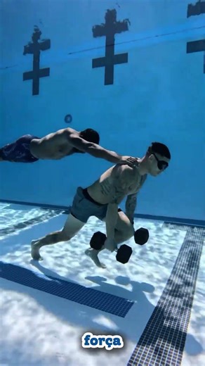 Is this a WORKOUT or MADNESS? 🏊🏋️‍♂️ #pool #training #shorts