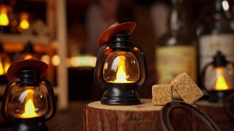 Ferraycle 60 Pcs Cowboy Theme Party Decoration Western Party Decor Rodeo Table Centerpieces Rustic Country Mini Cowboy Hat Lantern Horseshoe Wagon Wheel Hay Bales for Adult Cowgirl (Brown)