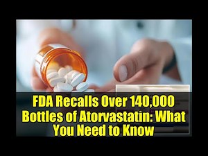 FDA Recalls Over 140,000 Bottles of Atorvastatin: What You Need to Know