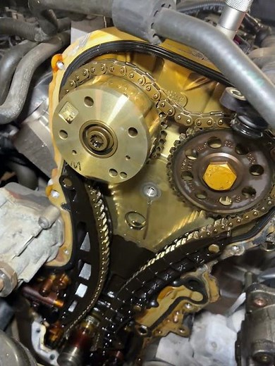 😱 1.4 TSI extreme timing chain stretch 💥 close to engine failure #mechanic #volkswagen