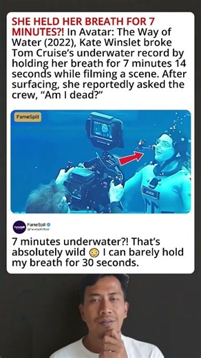 In Avatar: The Way of Water (2022) 7-Minute Breath-Hold Broke a Record