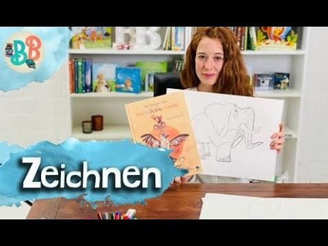 Zeichenvideo: Elefant zeichnen leicht gemacht | Die kleinen Fünf | Bianca Faltermeyer